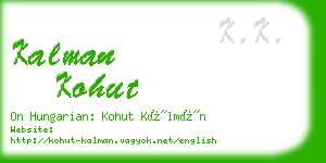 kalman kohut business card